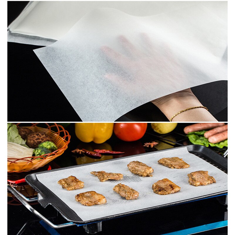 Doublures en papier sulfurisé antiadhésif, 5/10/20 mètres, papier de cuisson pour plaques rondes, poêle, BBQ, papier huilé, four, gâteau, tapis de cuisson
