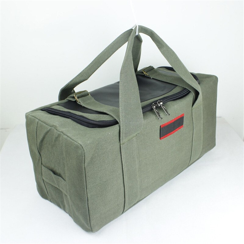 BOWTAC-bolsa de viaje de gran capacidad para hombre, bolso de gimnasio de lona, equipaje de gran tamaño, plegable, impermeable, deportivo: Green Big