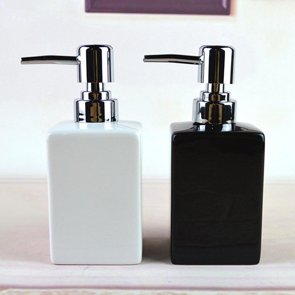 320ml Bathroom Kitchen Hotel Soap Bottle Ceramic Lotion Liquid Soap Dispenser Storage Bottle Shampoo Wash Hair Container