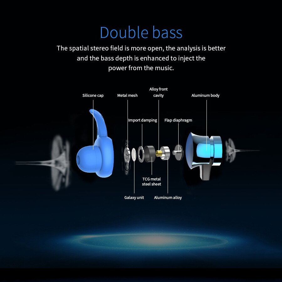XT22 Sports Bluetooth Earphone Magnetic Attraction Wireless Headset Support TF SD Card Stereo Bass Waterproof Headphone With Mic