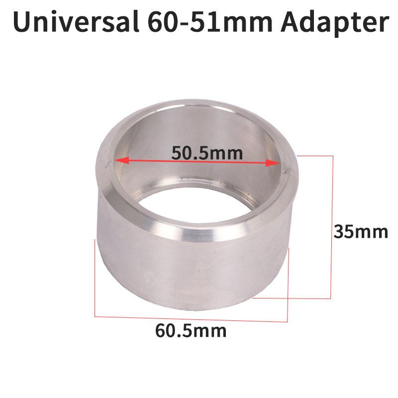 51mm to 52mm 54mm 56mm 58mm 62mm moottoripyörä yoshimura pakokaasun pakomuunnin sovitin linkkiputki putki vähennysventtiili 60mm äänenvaimennin kilpa: 60-51mm