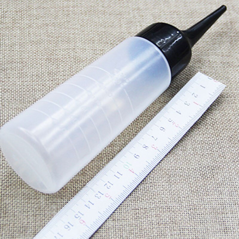 150ml salon hårfarve måling applikator flaske skala frisør værktøj
