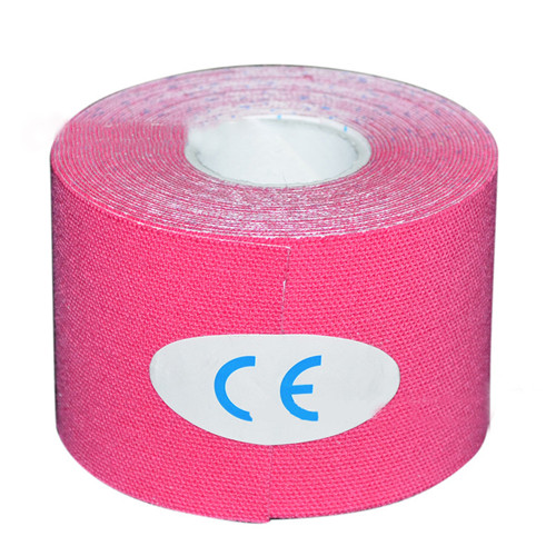 Kinesiologie-Band Kinesio Band Griff Bänder sportlich Erholung elastisch Kneepad Muskelschmerzlinderung Knieschützer Unterstützung Bandage Fitness: M / Rosa