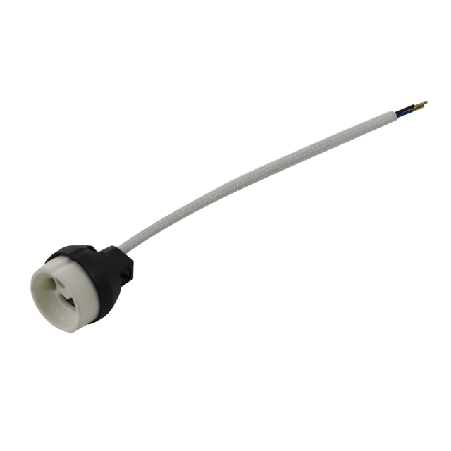 Conector de Base de enchufe MR16 Gu10, soporte de cerámica, cableado de lámpara para Base GU10, bombilla Led halógena Socke o GU10: Beige