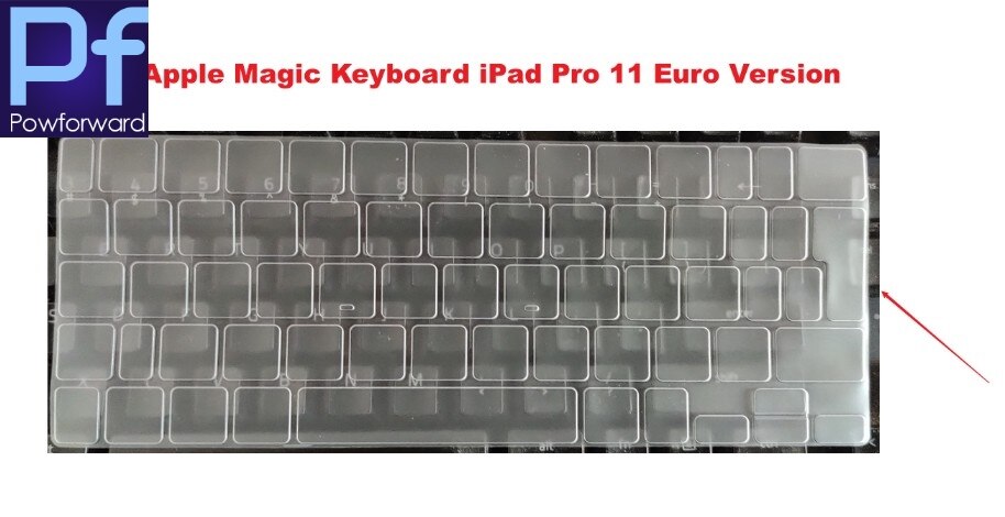 Euro eua para apple teclado mágico ipad pro 12.9 2020/ipad pro 11 2020 pro11 tpu teclado capa protetor pele: Magic ipad 11 EURO