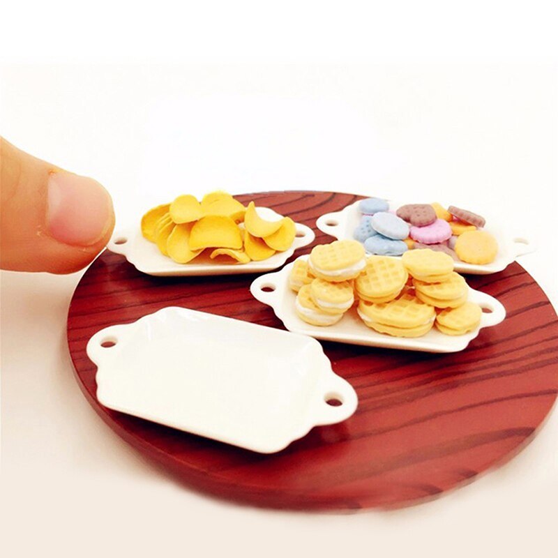 1:12 Puppenhaus Küche Zubehör Gericht 33 stücke Geschirr Miniatur Küche Puppenhaus DIY Mini Platten Zubehör Bausatz