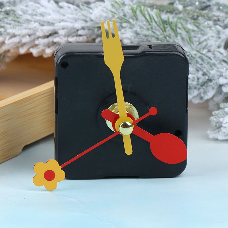 Simple Repair DIY Gold Hands Quartz Wall Clock Movement Mechanism Replacement Parts Kit Black Basement