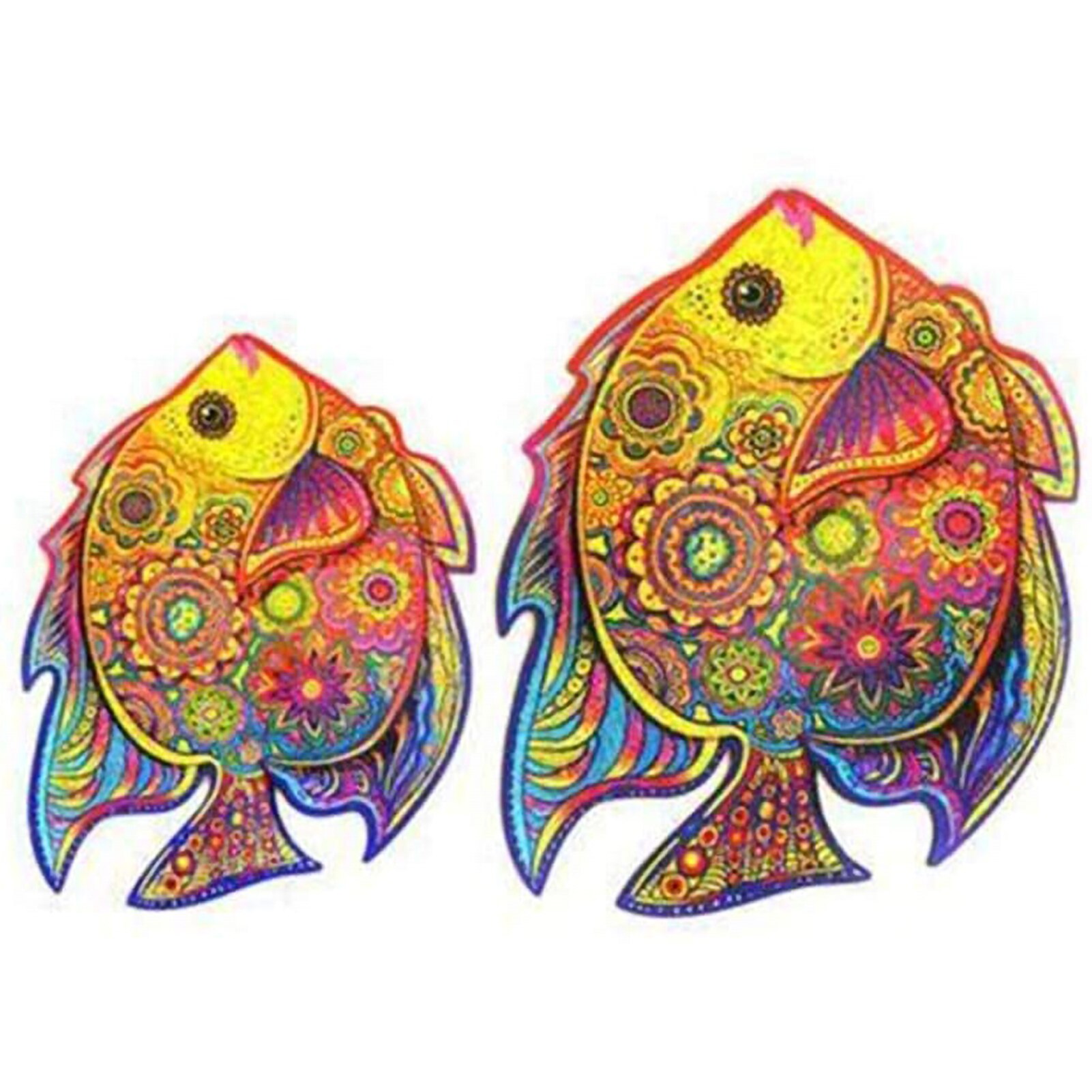 Unieke Houten Puzzels Mysterieuze Vis Puzzel Cadeau Voor Volwassenen Kids Educatieve Puzzel Fabulous Interactieve Spelletjes Speelgoed