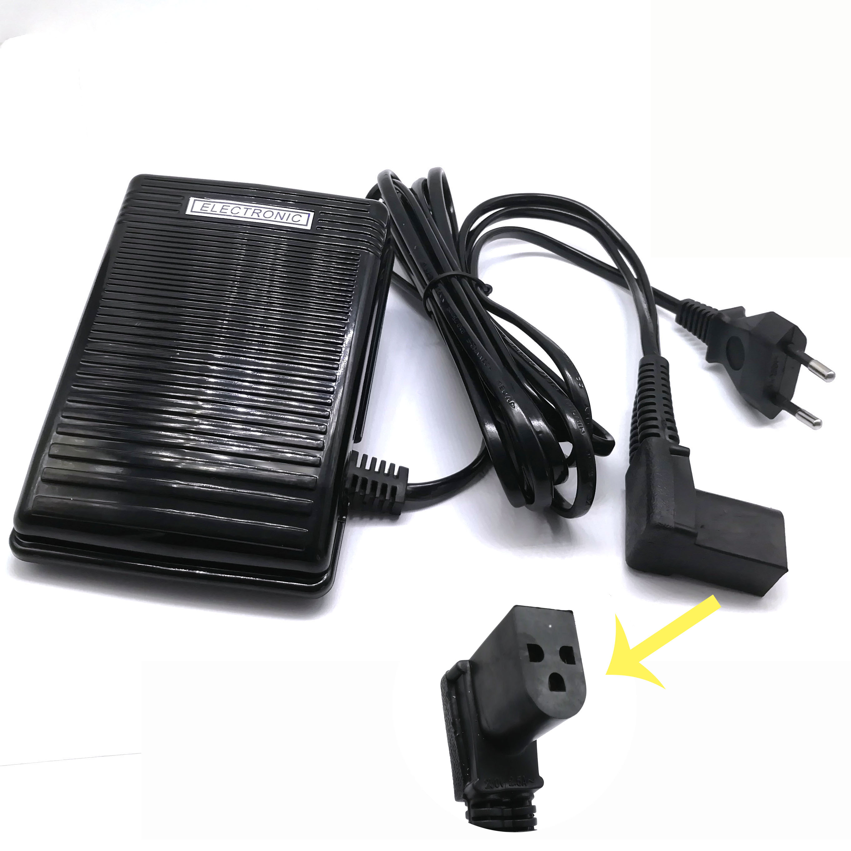 Fuß Geschwindigkeit Kontrolle Pedal w/Kabel #979314-031 für Sänger 248 250 251 252 257 8019 974 "TD" Euro STECKER