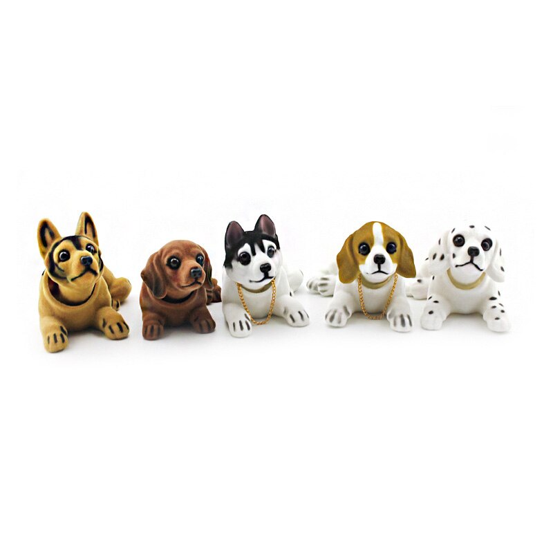 Auto Pop Husky Beagle St Bernard Schudden Hoofd Hond Decoratie Auto-interieur Decoratie Leuke Tafelblad Ornament