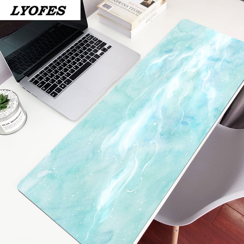 Kawaii Desk Mat Gamer Large Marble Desk Pad Mouse Pad Waterproof Computer Keyboard Table Decoration Cover Gaming Player Mice Mat