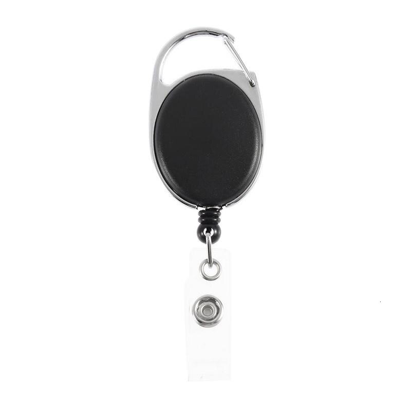 Retractable Reel Pull Key ID Card Badge Tag Clip Holder Carabiner Style Camping Climbing Equipment