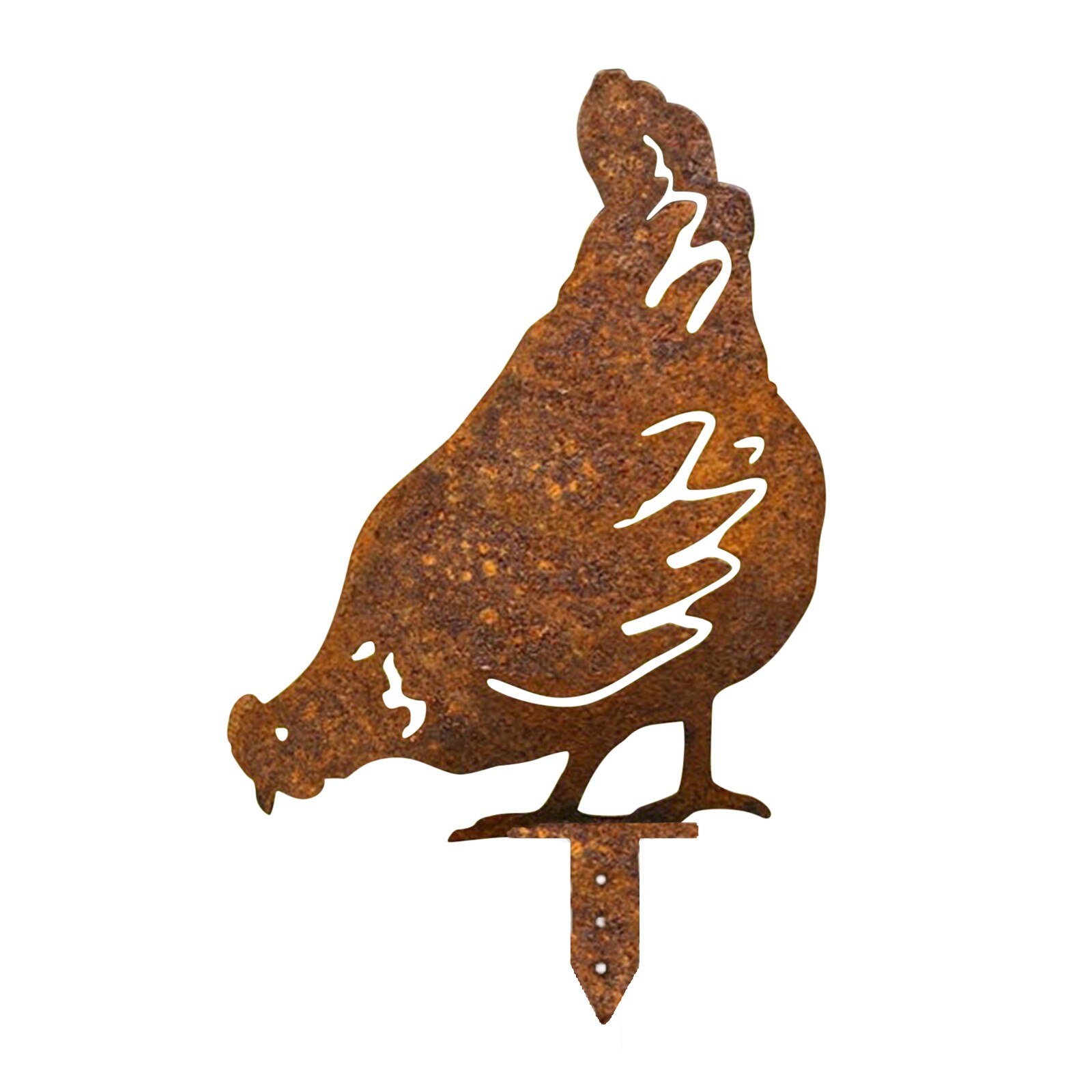 Außen Metall Henne Huhn Picken Bauernhof Ebene Garten Einatz Garten interessant Kunst Ornament Startseite freien garten dekoration