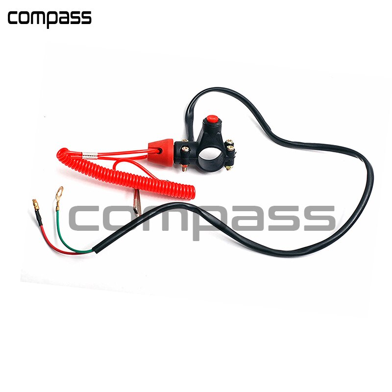 Emergency Kill Stop Outboard Engine Switch Push Button Motorcycle Dirt Pit