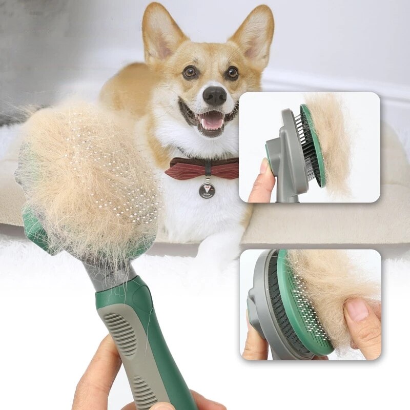 Cat Comb Self Cleaning Slicker Pet Brushes for Dogs Cats Removes Undercoat Tangled Pet Hair Massages Comb Cat Accessories