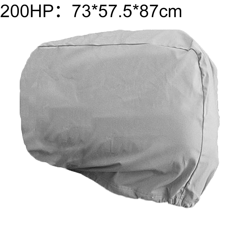 10HP/40HP/100HP/200HP Boat Yacht Outboard Motor Waterproof Protection Rain Cover Marine Accessories cover: Silver 200HP