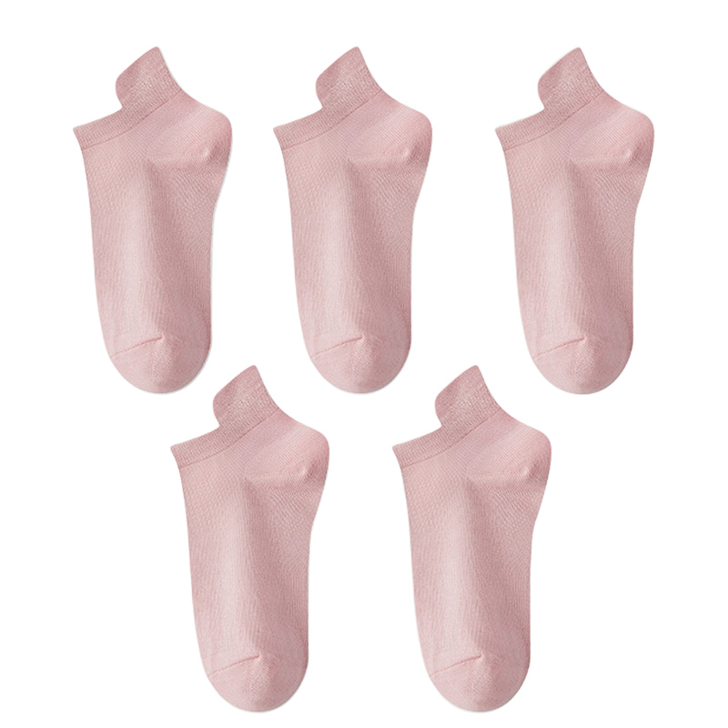 10pieces=5 Pairs Women Socks Casual Breathable Ankle Sock Summer Low Cut Cotton Thin Short Elastic Sox calcetines