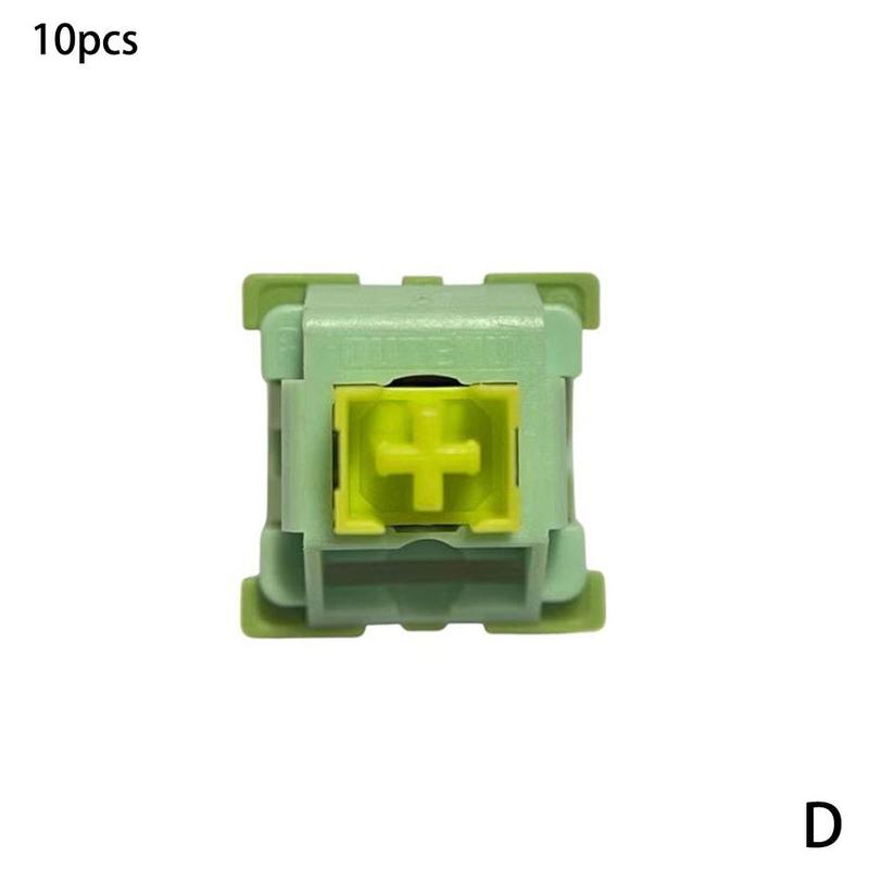 10pcs Outemu Switches Mechanical Keyboard Switch Silent Clicky Linear Tactile Similar Holy Panda Switch Lube RGB Gaming MX Switc:  Silent Lemon Switch