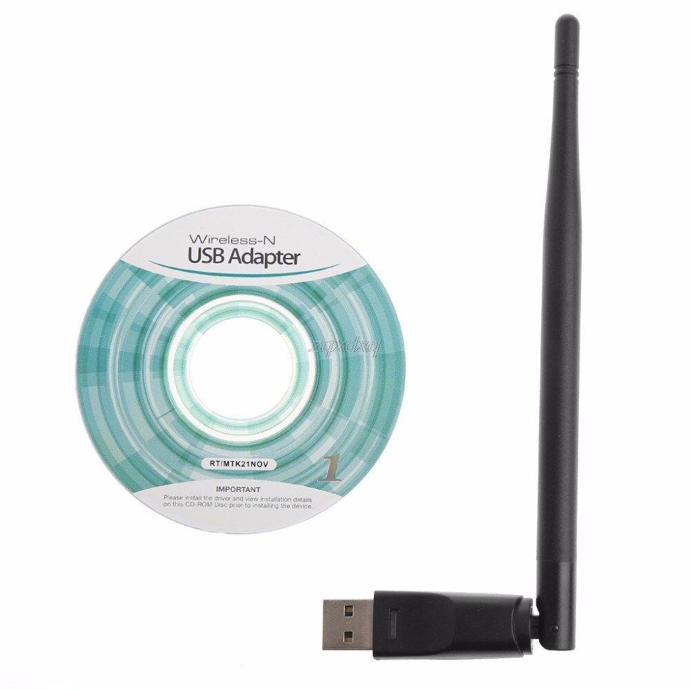 150Mbps 802.11n/G/B Usb Netwerk Lan Dongle Wifi Draadloze Adapter 5dBi Antenne Rental &
