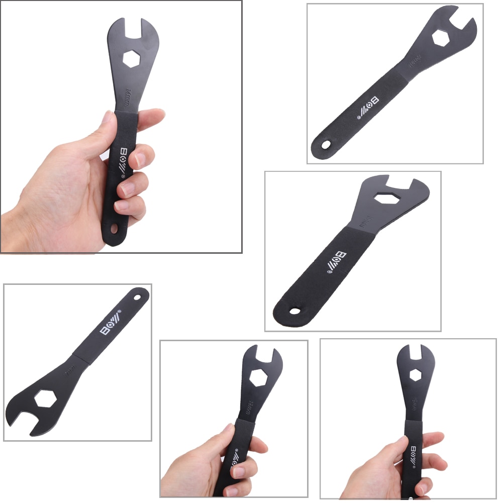Acor konnyckel skiftnyckel multi-size spindel axel cykel cykel reparationsverktyg 13mm-18mm öppen skiftnyckel multifunktionsverktyg