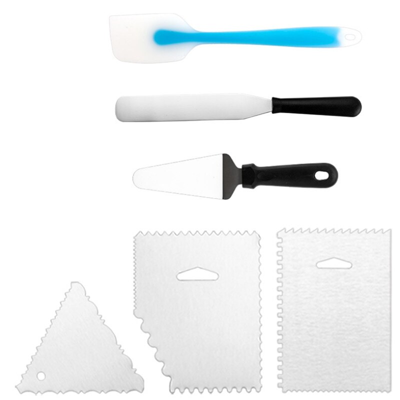 Revolving Cake Stand 12 Inch Cake Turntable with 3 Comb Icing Smoother,Cake Cutter Baking Cake Decorating Supplies