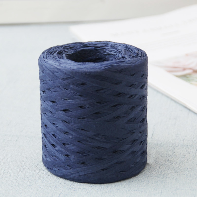 200m färgglada pappersrep raffia band dekoration sladd låda inslagning packning scrapbooking hantverk bröllop födelsedag julfest