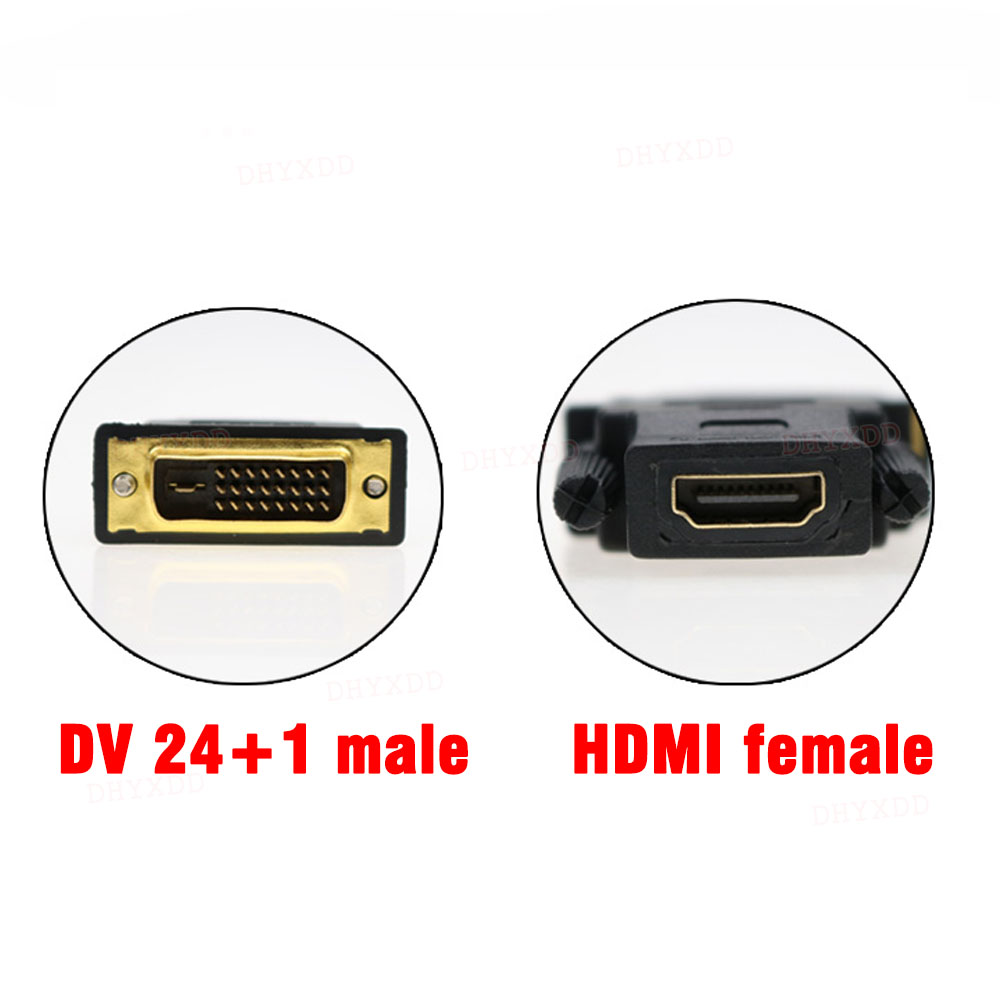 1PCS Mini Micro HDMI Cable Connector Adapter DVI HDMI-compatible Male to Female Converters for 1080P HDTV Cable Adaptor Extender