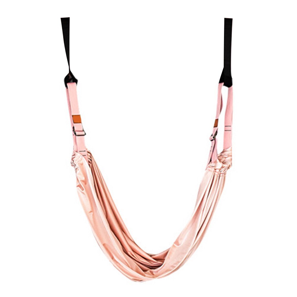 Flexible Gym Hanging Inversion Swing Aerial Yoga Hammock Stretcher Band Belt: Pink