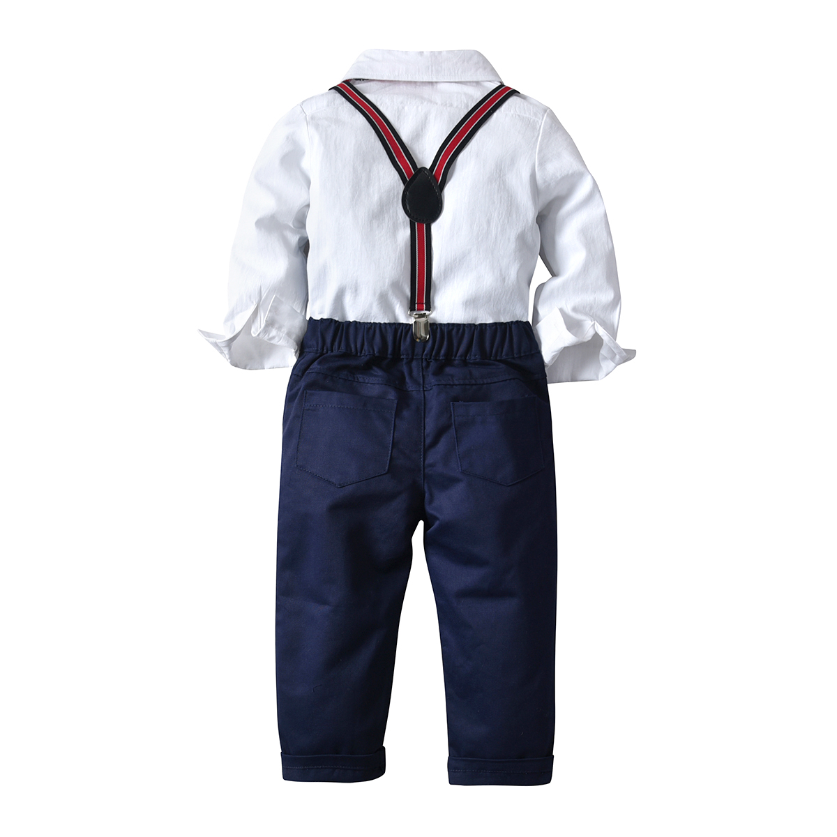Traje formal de para niños y niñas, chaleco, camiseta y babero, ropa bonita para niños pequeños, traje para Banquete de boda, 2 uds.