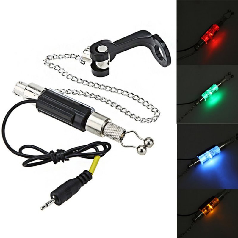 Alarma de mordedura de Pesca LED indicador luminoso para colgar la cadena de la carpa indicador Swinger accesorios para aparejos de pesca