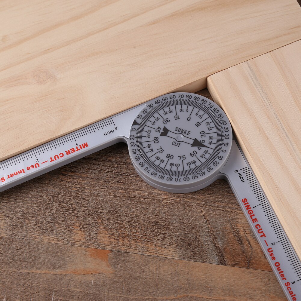 Pro 360-Degree Angle Ruler Goniometer Woodworking Pencil High Precision Protractor for Carpenter Inclinometer Measuring Tool