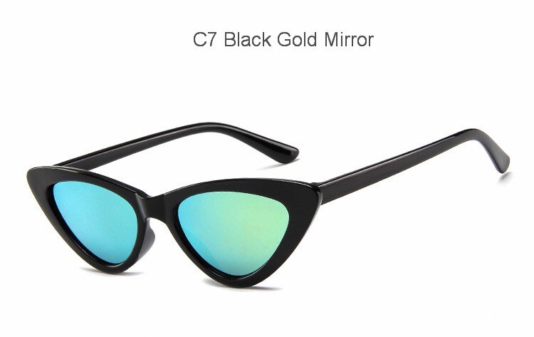 Myt _0173 baby solbriller piger drenge børn solbriller slik farve cat eye solbriller børn nuancer til børn  uv400: C7 spejl i sort guld