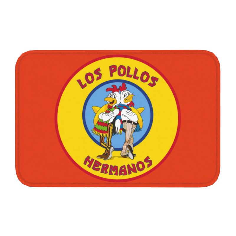 Breaking Bad Los Pollos Hermanos Front Door Mat Anti-Slip Outdoor Quick Dry The Chicken Brothers Doormat Entrance Rug Carpet: VIOLET/紫罗兰