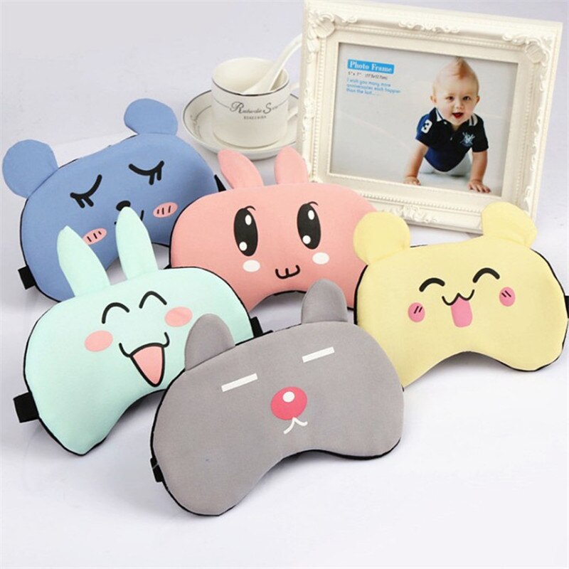 Máscara antifaz para dormir para niños, Parche de algodón para los ojos, bonita cubierta para los ojos, banda de descanso ojo, ayuda para dormir