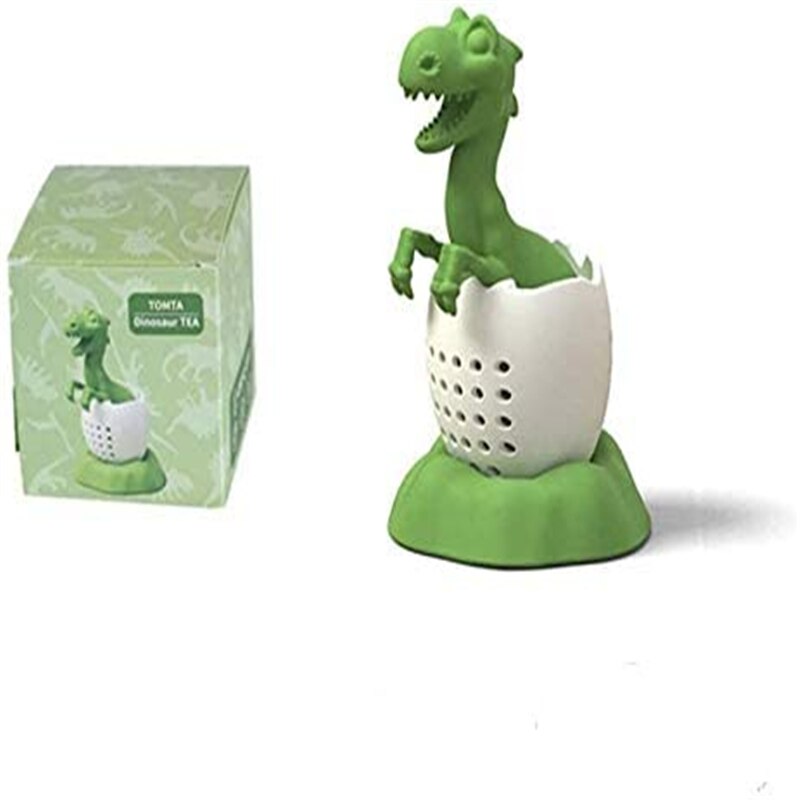 Siliconen Theezeefje Creatieve Dinosaurus Vorm Thee-ei Leaf Herbal Spice Filter Theepot Herbruikbare Filter Thee Set Accessoires