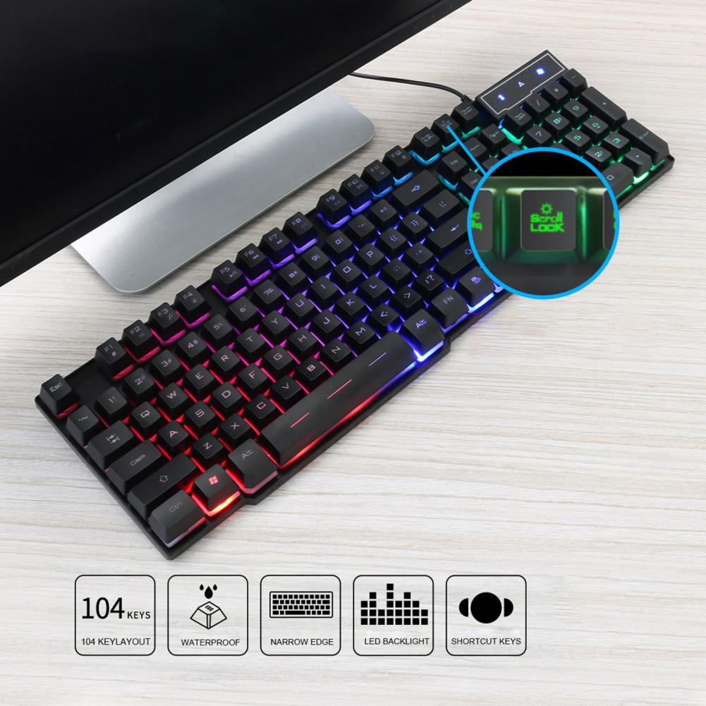 IMICE-AK-600 para teclado, enchufar y usar, con orificio de desviación líquida, para jugadores de electrónica de consumo, con orificio de desviación líquida para oficina