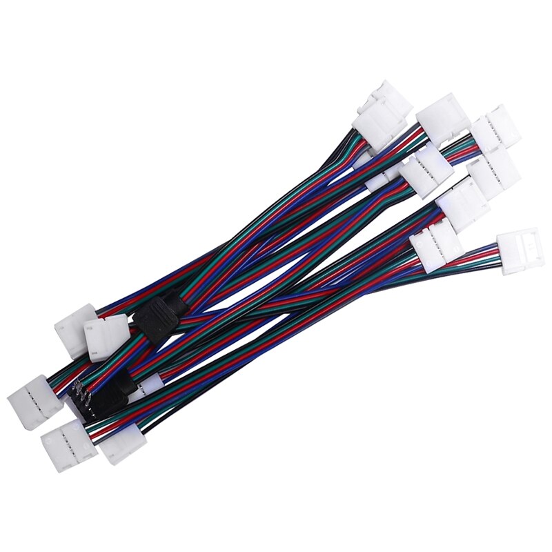 95Pcs Led Strip Licht Connector Kit Voor 5050 10Mm Rgb Led Light Strips Met Connectors Clips En Gereedschap