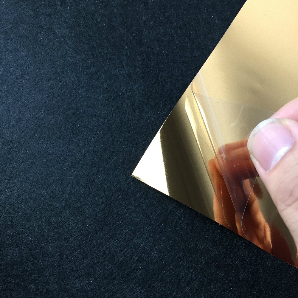 50 cm x 100 cm Heat Transfer Vinyl Film HUISDIER Metalen licht Spiegel Afwerking voor Textiel T- shirrt Print Ijzer OP Druk Snijden