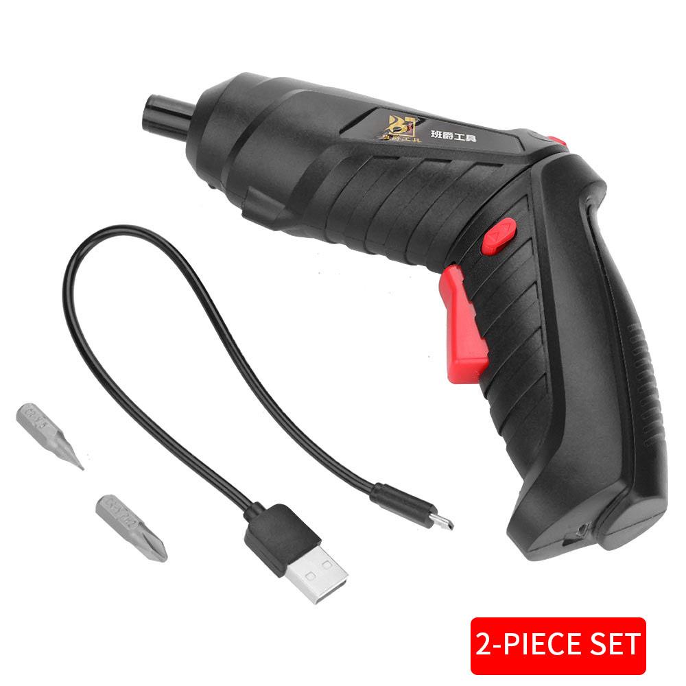 Black Electric Screw Driver Grinding Screwdriver Portable Electric Drill Electric Drill Driver Power Tools Practical Durable: 2pcs Set