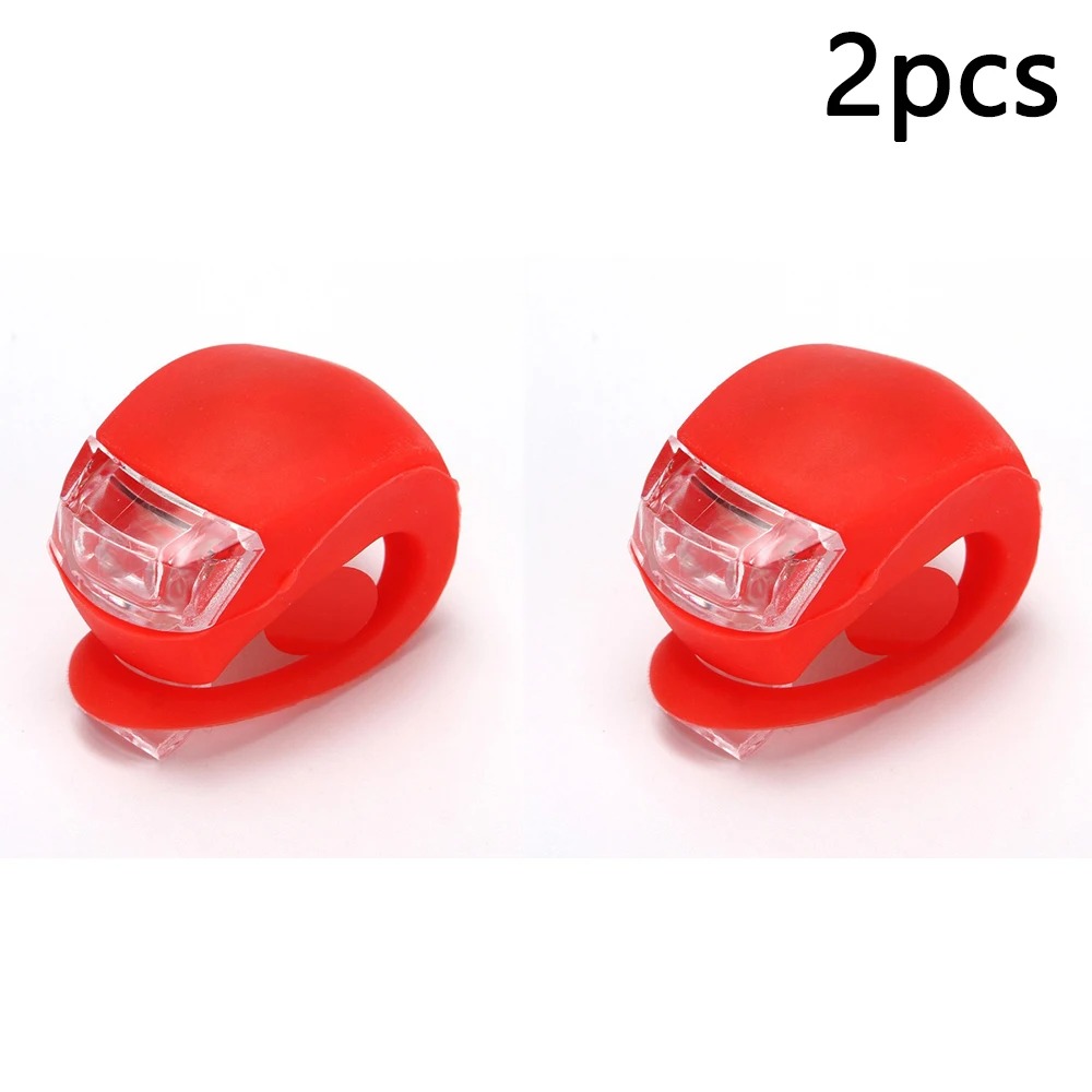 Luces de bicicleta luces de rana portátiles advertencia de conducción nocturna luces LED coloridas bicicletas de montaña de carretera luces traseras accesorios de bicicleta: RGB