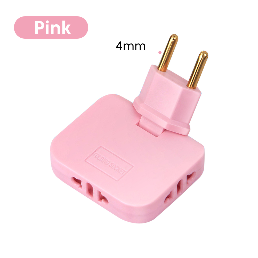 180 Grad drehbare Buchse 3-in-1 EU-Stecker Konverter Reise EU-Verlängerung stecker Multi-Stecker schlanke kabellose Steckdose Adapter buchsen: Himmel Blau