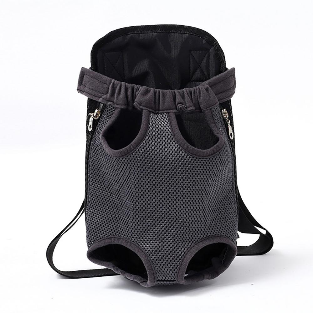 Pets Carrier Dog Front Chest Backpack Five Holes Backpack Dog Outdoor Carrier Tote Bag Sling Holder Mesh For Cat Puppy Dog: IY0179B / XL