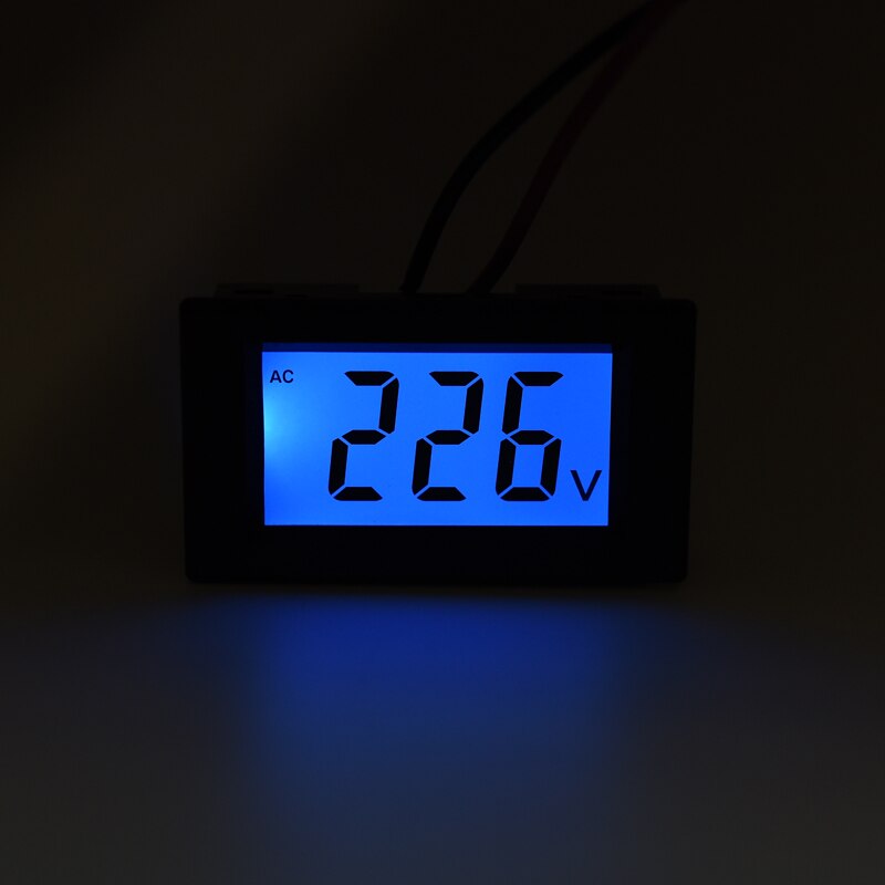 D85 AC voltage meter digital LCDdisplay AC110V220V380V450V three-phase single-phase Volt Instrument Tool 2 Wires DIY