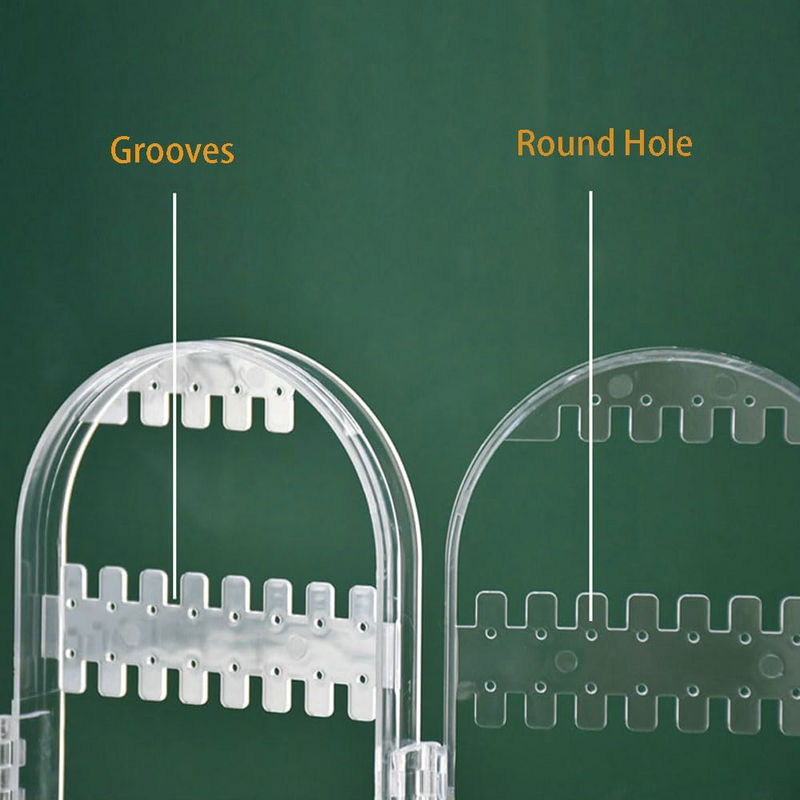 Earring Holder Organizer Jewelry Organiser Stand Foldable Screen Necklace Rack Multi-Purpose Dressing Tablet Jewelry Holder