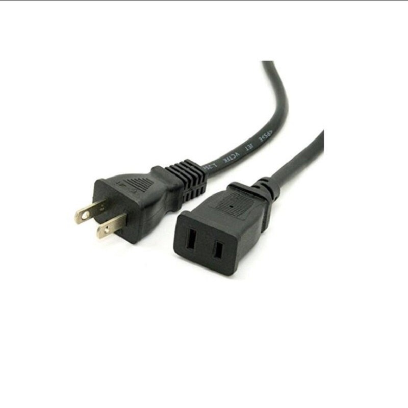 Usa uttak sparer strøm skjøteledning kabel 2- stift 2 uttak for nema 5-15p til nema 5-15r 50cm