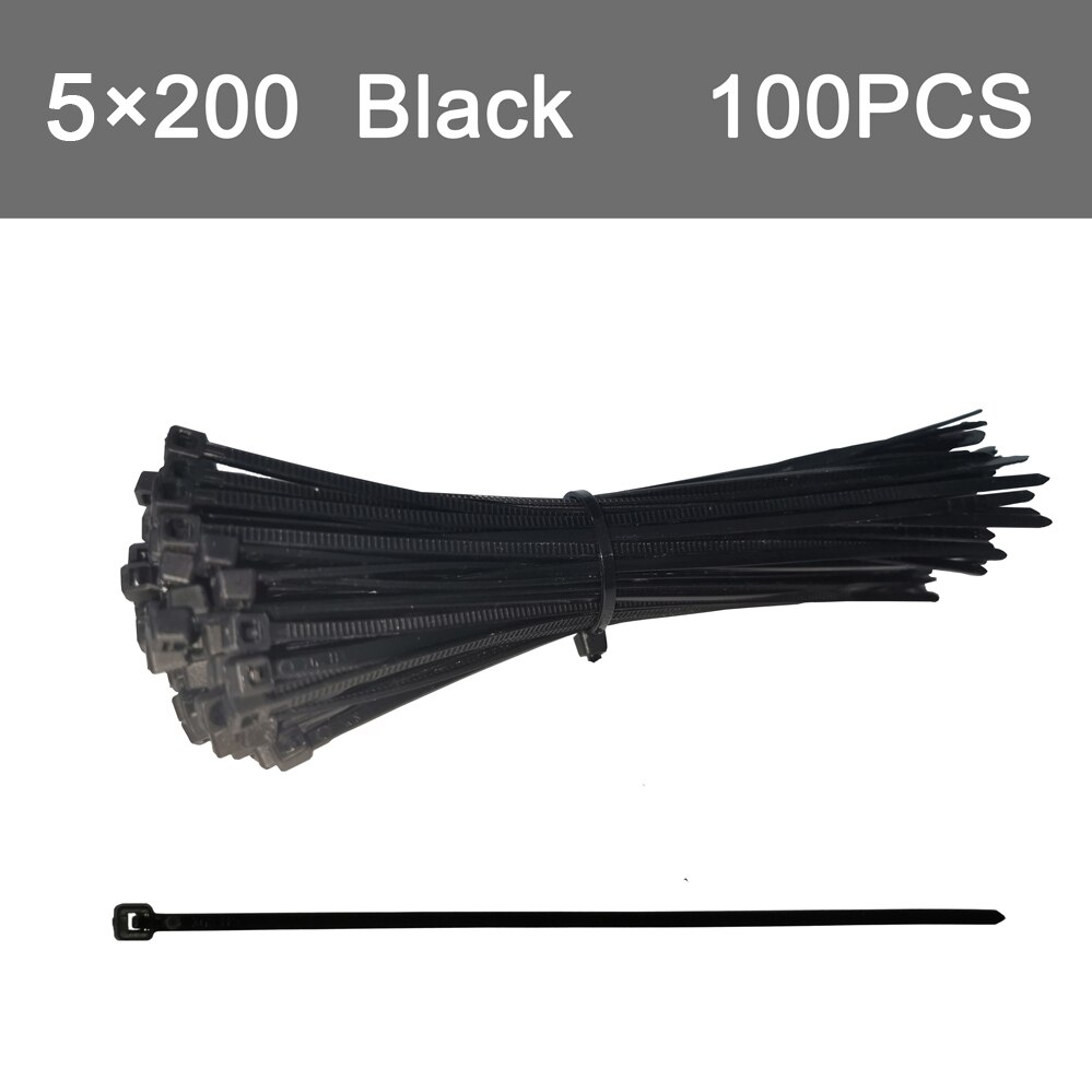 Self-Locking 100 PCS Black 3X200 Fastening Ring 3X... – Vicedeal