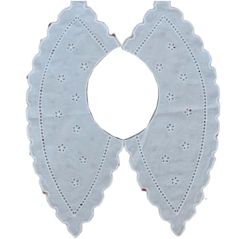 Tela de encaje bordado de algodón blanco de lujo, apliques DIY, cinta para cuello, cuello, costura artesanal, guipur, decoración de vestido de boda