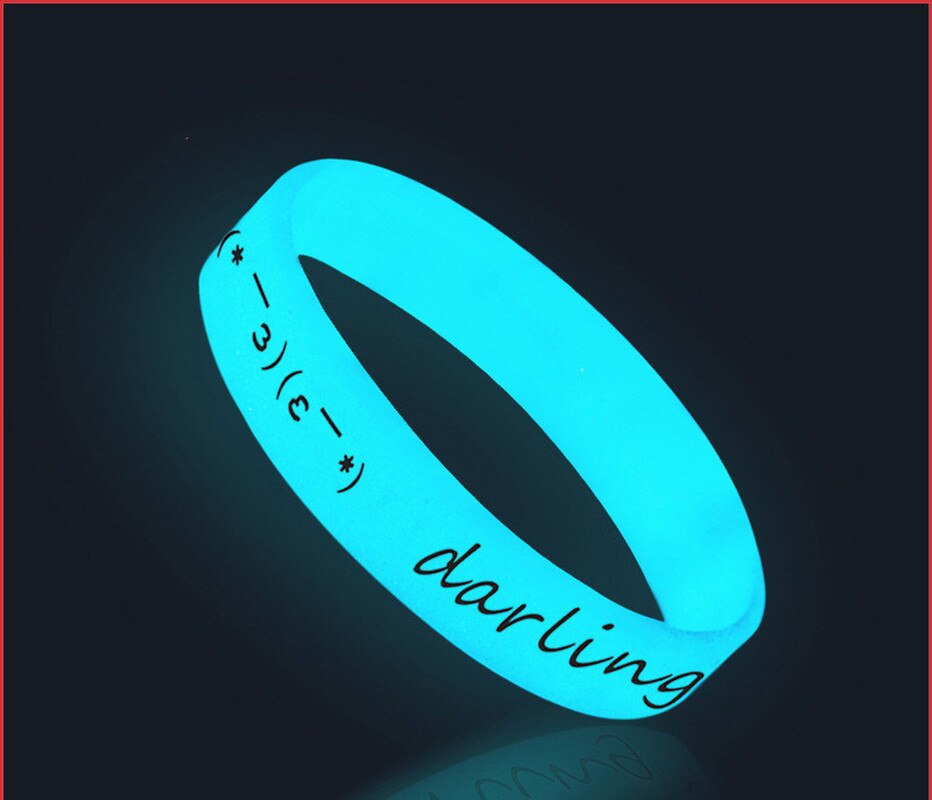 Siliconen Lichtgevende Polsbandjes Rubber Zweet Band Armbanden Mannen Vrouwen Rubber Shine Armbanden Polsbandjes Glow In The Dark Sport Wrap