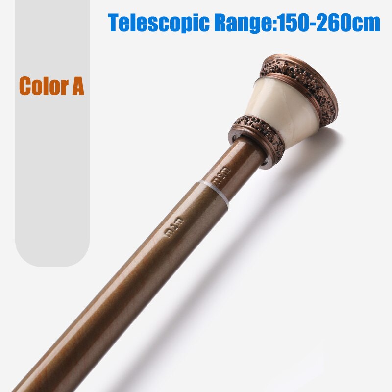 Punch-Free Nordic Telescopic Rod Shower Curtain Rod Set High-end Shower Curtain Hooks Adjustable Bathroom/Window Curtain Rod