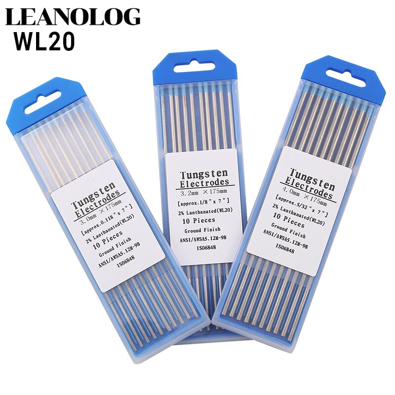 Tungsten Electrode Welding Equipment Accessory 10pcs Blue head Lanthanated 175mm TIG Tungsten Needle/Tungsten Rod/Solder Pin